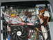 2007 Subaru Impreza - Close-up view of the internal components of a computer, including a CPU cooler and various wires.