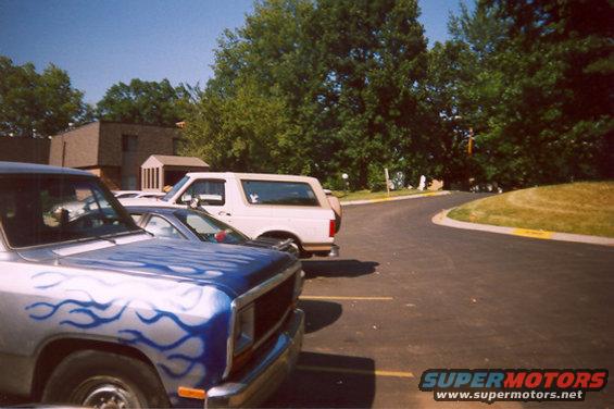 a bronco that has been in the parking lot of my apartments
