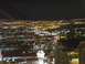 1989 Nissan 300ZX - The lights of Las Vegas illuminate the desert landscape under a dark night sky.