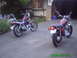 1983 Honda Nighthawk - Two 1983 Honda Nighthawk motorcycles are parked in a driveway near a garage.