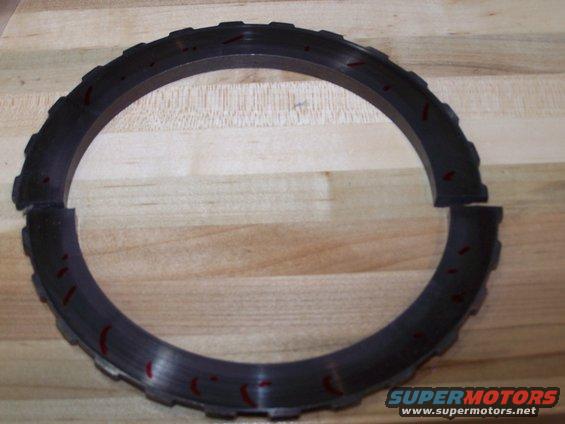 100_2728.jpg this was the aft pressure plate out of the forward clutch; the plate is broken in half and cracked in about 20 other places! 

Lucky I decided to pull this tranny apart and not just install it in the car; it wouldn't have run very long or very well. There was a friction disc and a steel disc missing!