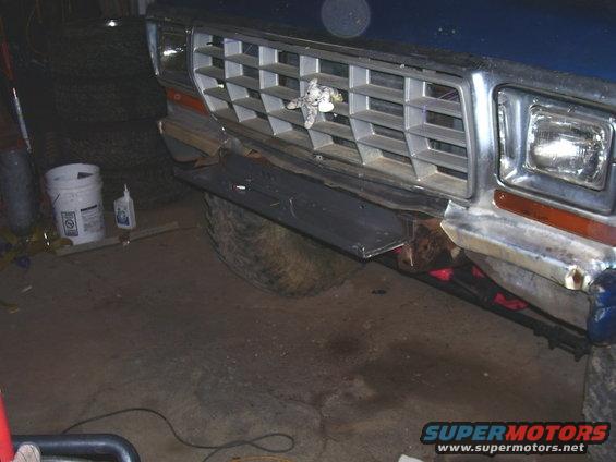 beginnings of the front winch bumper
