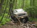 1991 Ford Bronco - This 1991 Ford Bronco tackles a challenging off-road course through a dense forest.