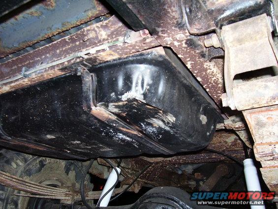 should have built a skid plate before playing on the rocks