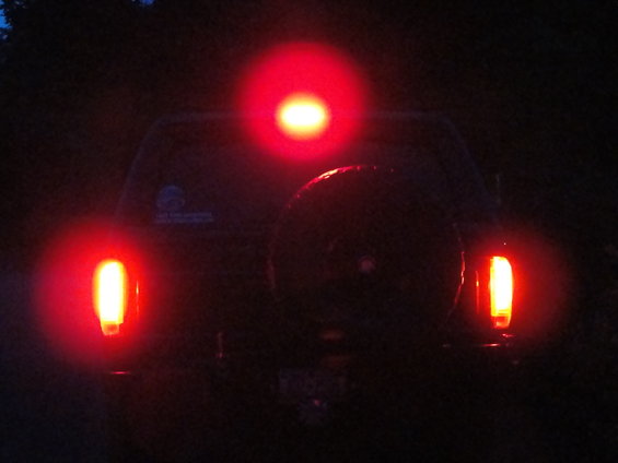 All brake lights on
