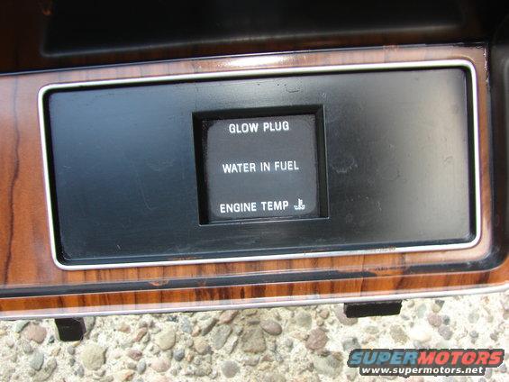 80-86 Diesel Instrument Cluster Bezel 