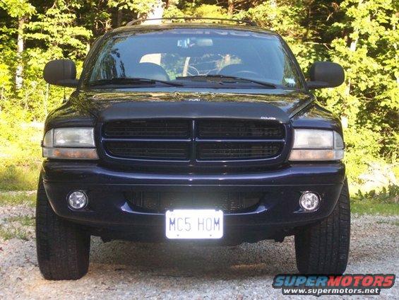 Front view of a dark blue 2007 Dodge Durango with a license plate reading MC5 HOM