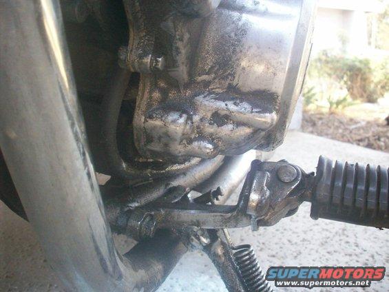 Place of broken shifter with previous repair, broken again