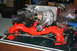 2001 Subaru Legacy - This is a close-up view of a supercharger and intake manifold assembly, likely for a vehicle engine.