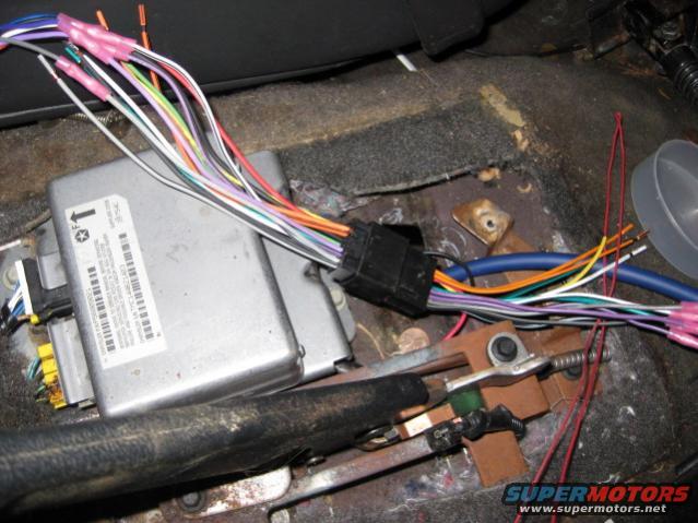 ford radio harness for disconnecting the console
