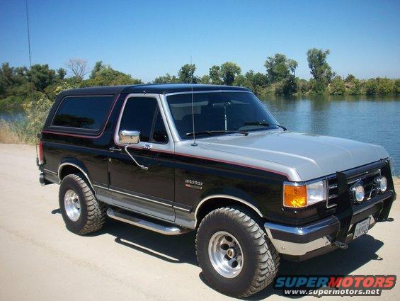 bronco at the river