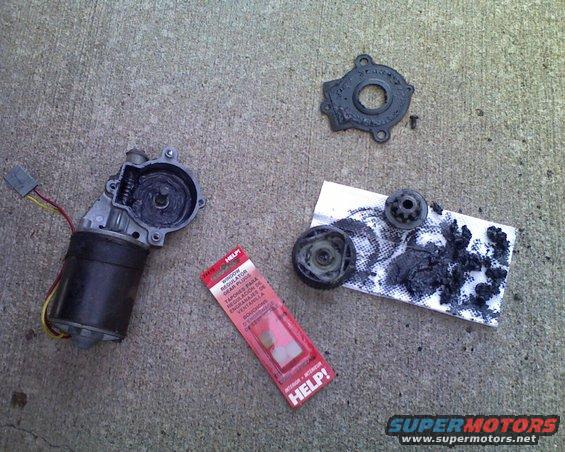 What's left of the old bushings & the new ones in the package from Advance