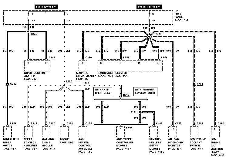 Electrical schematic with components labeled