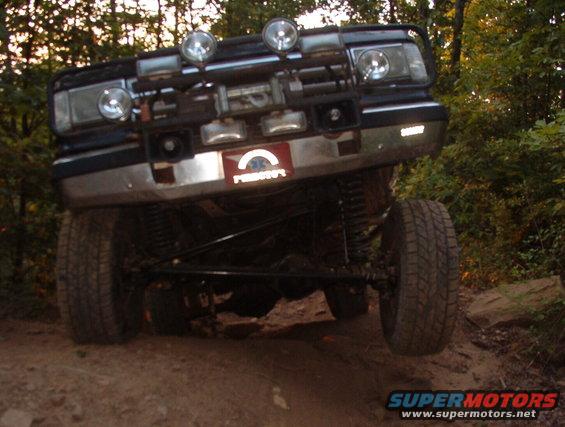 38swivel2.jpg Rescue lifted a tire at the top of Swivel and stopped to pose, but the light was fading.