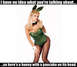 1990 Ford Bronco - A woman poses in a green bunny costume with a bow tie and ears.