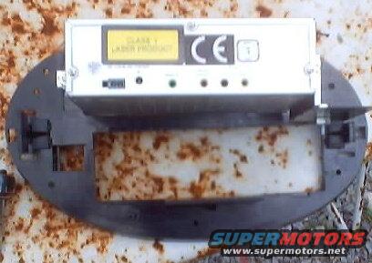 Dash kit with CE logo and Class 1 Laser Product label