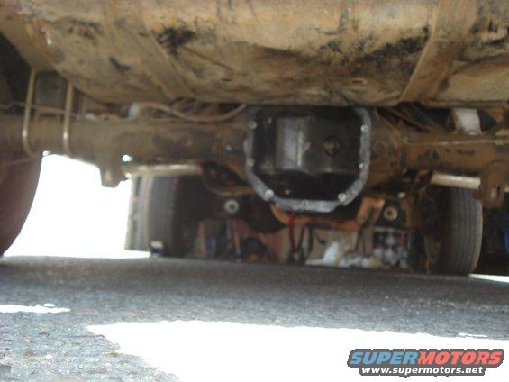 Rear differential of a vehicle, possibly a 1990 Ford Bronco