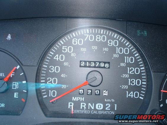 Dashboard gauges with odometer reading 213796 and trip odometer 0202