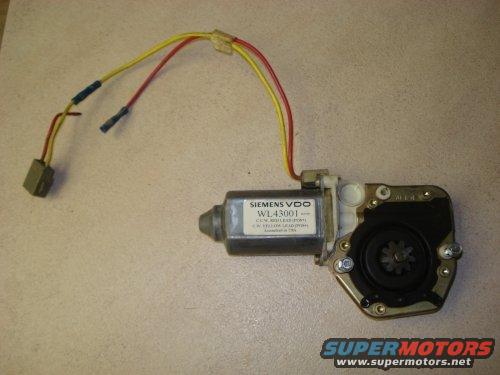 Siemens VDO window motor WL43001 with red and yellow wires