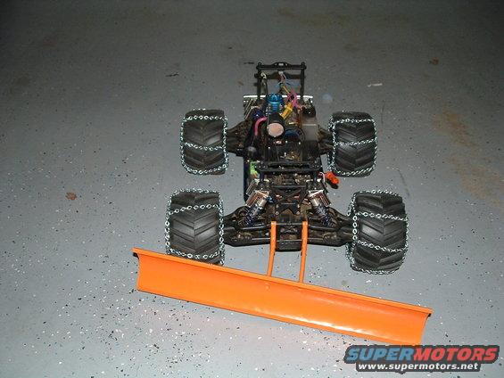 T-Maxx with snow plow/ snow chains 