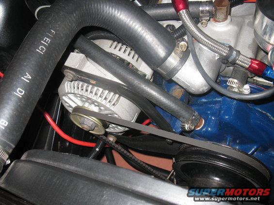 3G alternator on stock FE high mount brackets from a '65 galaxie