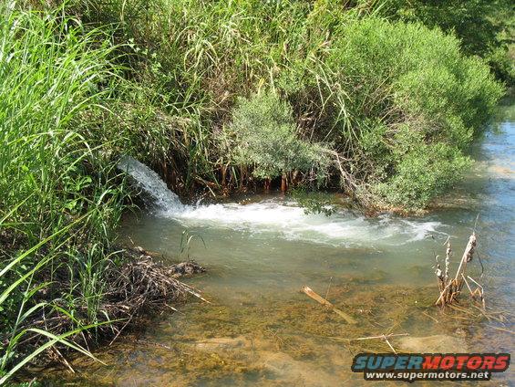 little bitty well putting water in the canal