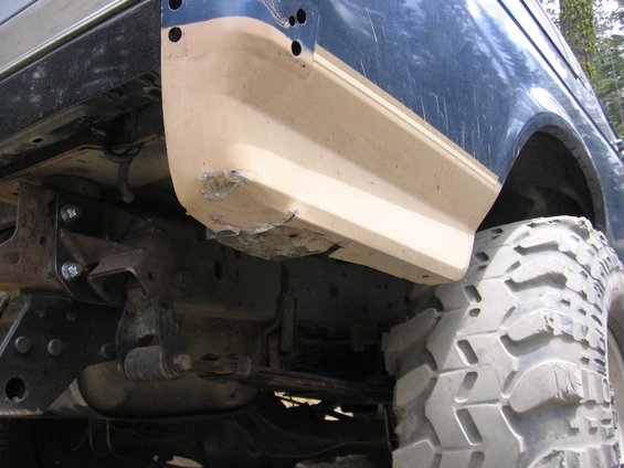 1989 Ford Bronco side view, showing lower body trim and large tire