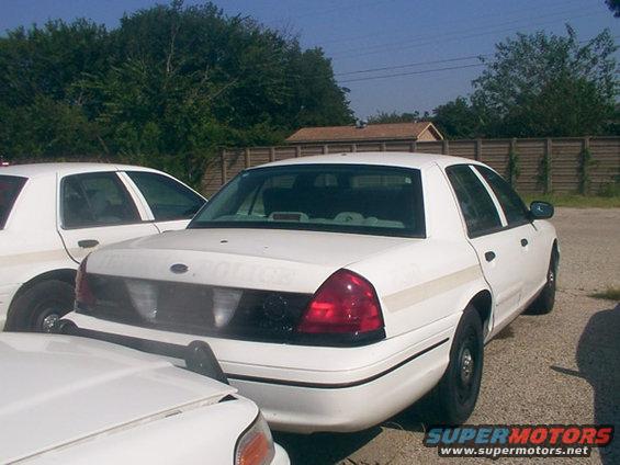 replaced rear bumper