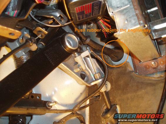 Hopefully, you have the floor shifter cable (6W3Z-7E395-A), otherwise you will need to follow jimh874's guide on crownvic.net and reroute your column cable. If you have the floor shifter cable, this is how i installed mine, basically once you start to remove the column cable you see how it is installed and that is the same way you will be installing the floor shifter cable, but now the cable is longer and mounts into the floor shifter without any problems.