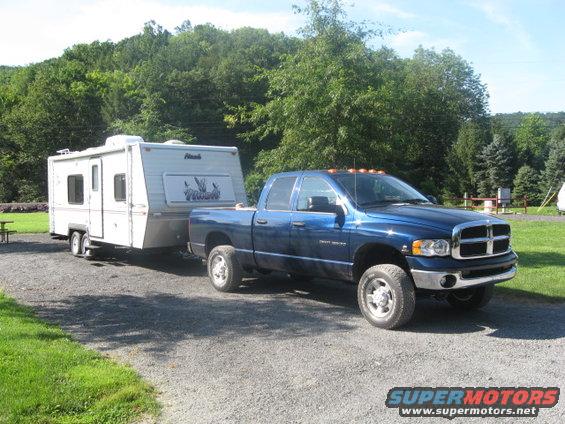 Camping with the family out in central Pa....stock tires back on for towing. 