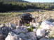 1984 Ford Bronco II - This modified 1984 Ford Bronco II navigates a rocky obstacle course, its off-road capabilities.