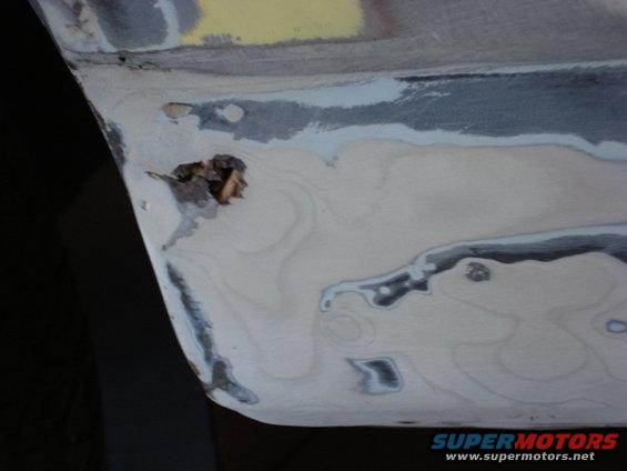have to do some metal work here at the quarter panel.