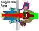 Kingpin Hub Parts

This diagram shows a drive flange (pale yellow) where most have a hub lock.

Ford...