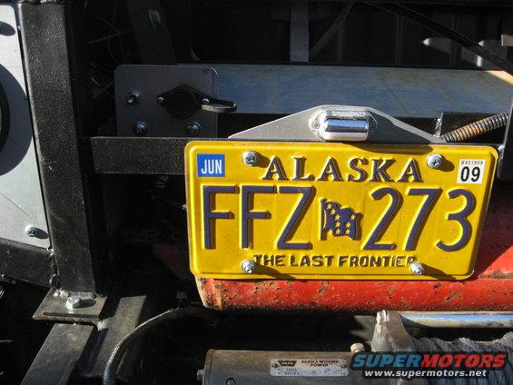 Alaska license plate FFZ 273 mounted on a vehicle