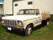 1978 Ford F-350 - This 1978 Ford F-350 flatbed truck features a distinctive grille and body style consistent with the model year.