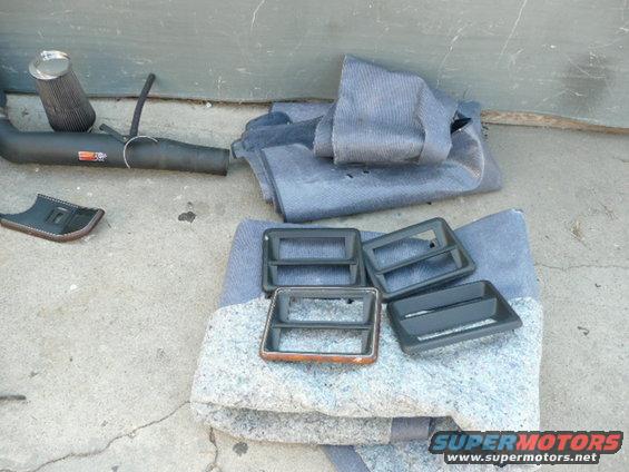 p1060392.jpg Complete Carpet kit  $130
Intake Kit  $110
Radio Bezel  $15