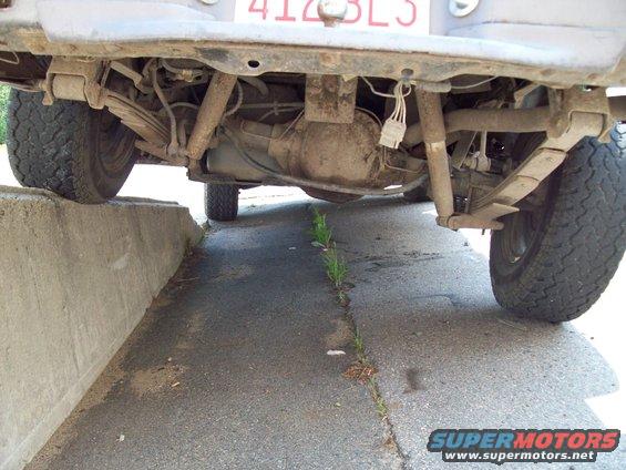 notice how the shackles didnt move and the springs are doing all of the work