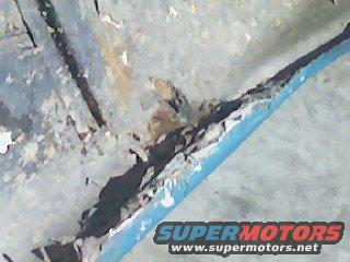The filler all inside the fender.