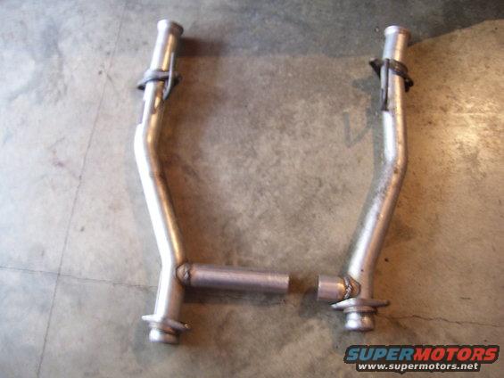 Exhaust pipes with Supermotors logo