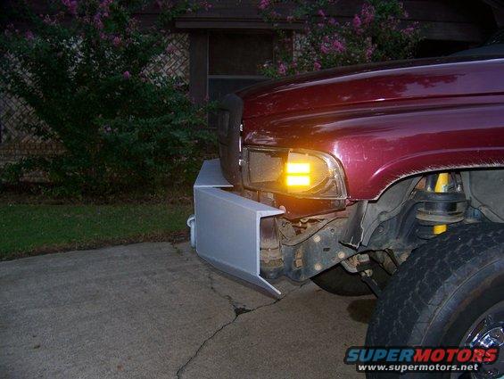 2001 Dodge 1500 with custom front bumper installed