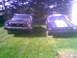 1978 Ford Mustang II - Two 1978 Ford Mustang IIs are parked side-by-side on a grassy area.