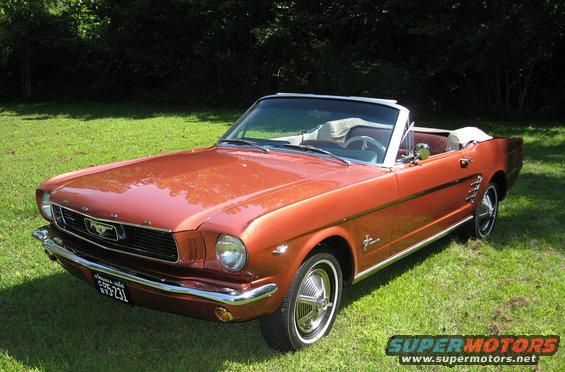 66-left-front-top-down-a.jpg 1966 Mustang Emberglo Convertible