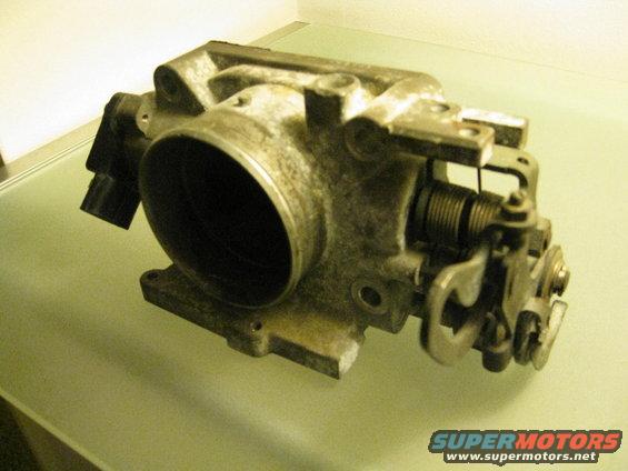 Used throttle body assembly with electrical connector and linkage