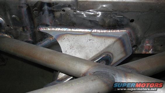 Welded frame reinforcement with crossbars