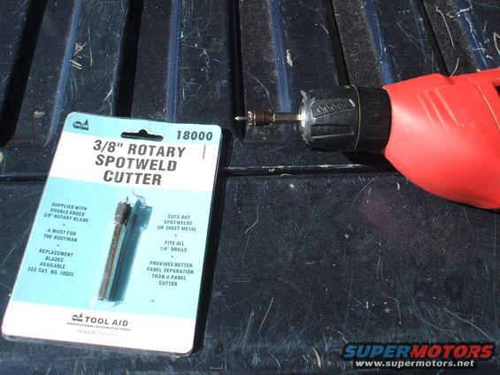 3/8" rotary spotweld cutter tool and drill bit