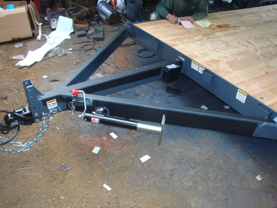 Trailer tongue with jack and safety chains, 2 5/16 ball hitch