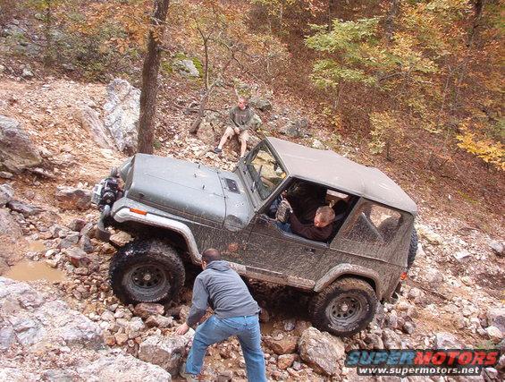 ravine03.jpg Both Andy & Greg found the Ravine challenging.  Many rocks were stacked, and some winching was involved.
