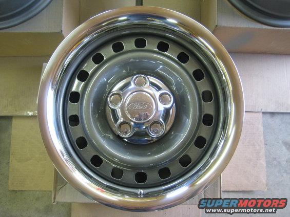 Brand New Ford steelies, Used Ranger Caps, New Trim Rings from e-Bay.