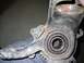 1999 Volkswagen Beetle - A close-up view of a used wheel hub assembly, showing signs of wear and corrosion.