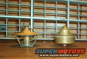 roystats.jpg incorrect generic Tstat on the left, correct for 335 series engines Tstat on the right